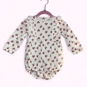 Carter's Floral Onesie white/red - 12 months